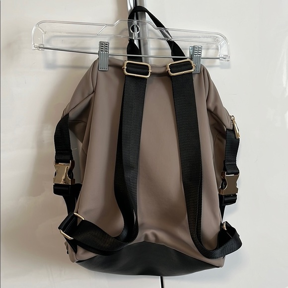 ALDO Taupe Gold Hardware Satiny Backpack - Picture 7 of 13